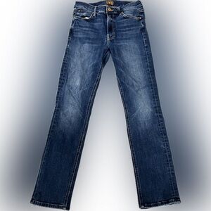 MOTHER Mid Rise Dazzler Ankle jeans.
